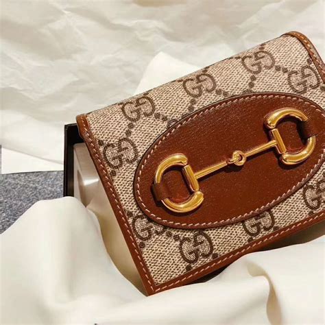 gucci horsebit 1955 card case with chain|Gucci 1955 Horsebit Card Case Wallet .